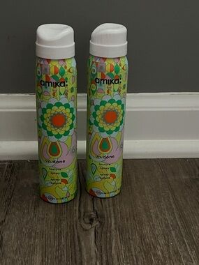 Amika un.done Texture Spray - Green, Pink & Orange Floral Can - 2 Pack